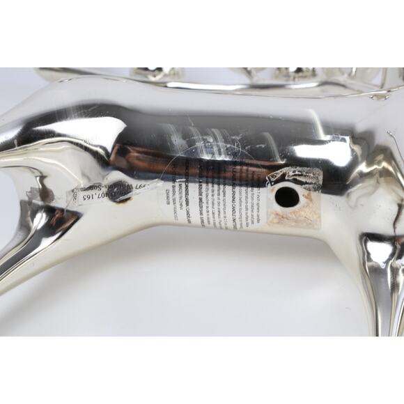 Set of 2 Pottery Barn Silver Reindeer 20” Candle Holder Christmas Décor Holiday - Picture 11 of 16